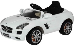 Buddy Toys BEC 7110 Mașinuță electrică MercedesBenz SLS, albă