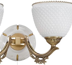 Aplica clasica cu 2 brate din alama design italian 8656