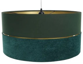 Lustră pe cablu TWIST 1xE27/60W/230V verde/auriu