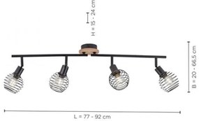 Spot EUGEN 4xE14/40W/230V Leuchten Direkt 15924-79