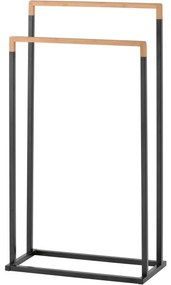 Suport pentru 2 prosoape Spirella Chic 45 x 22 x85 cm, negru