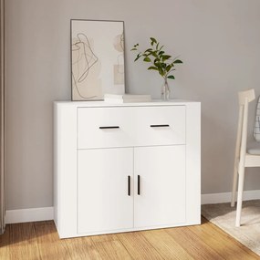 vidaXL Dulap, alb, 80x33x70 cm, lemn prelucrat
