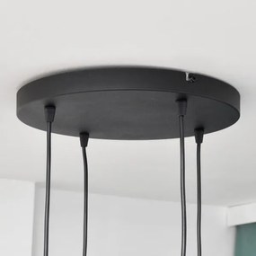 Lustră LED pe cablu MIDWAY 4xGU10/4,8W/230V neagră