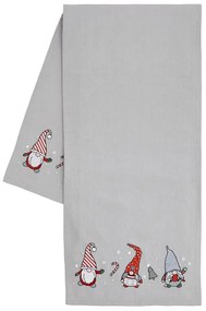 Napron de masă din bumbac 33x220 cm cu model de Crăciun Gnomes – Catherine Lansfield