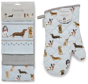 Set de textile pentru bucătărie 13 buc. Curious Dogs – Cooksmart ®