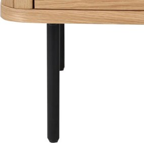 Noptiera cu furnir de stejar ATELIER 55cm