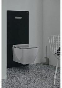 Modul Ideal Standard NeoX pentru vas wc suspendat, sticla neagra, actionare pneumatica Negru