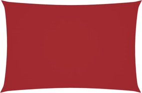 vidaXL Parasolar, roșu, 2x4 m, țesătură oxford, dreptunghiular