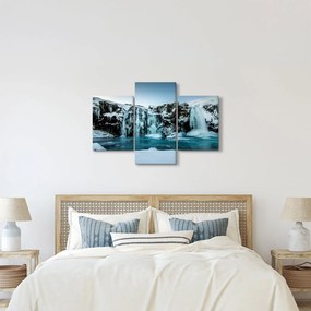 Tablou cu cascade înghețate (90x60 cm)