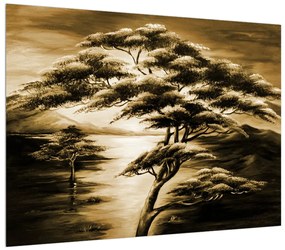 Tablou cu copac (70x50 cm), în 40 de alte dimensiuni noi