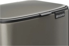 Coș de gunoi gri cu pedală din oțel 7 l Bo – Brabantia