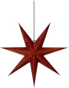 Decorațiune luminoasă roșie ø 75 cm cu model de Crăciun Embla – Markslöjd