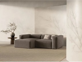 Colțar maro (cu colț pe partea stângă/cu șezlong) Bergamo – Cosmopolitan Design