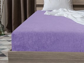 Cearsaf Frotir cu elastic EXCLUSIVE 140x200 cm mov deschis