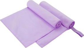 vidaXL Prosoape Sport 2 pcs Violet 100 x 50 cm Poliester și poliamidă