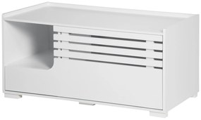 PawHut Dulap pentru pisici cu 2 rafturi Design 2 în 1, Ușă magnetică Alb | Aosom Romania