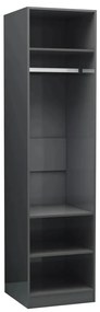 800242 vidaXL Șifonier, gri extralucios, 50x50x200 cm, PAL