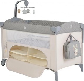 Patut pliant transformabil in tarc copii NOVOKIDS™ Indiana NEST, 62X125 cm, 2 Niveluri, Jucarie Carusel muzical, Fermoar acces lateral, Geanta bebe,