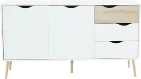 Comoda OSLO 75381, alb, stejar sonoma, PAL melaminat, 147x39x81 cm