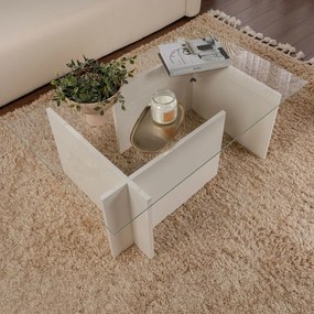 Masă de cafea Vetrino Wooden White