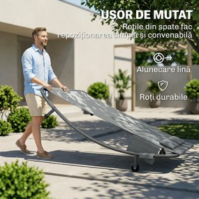 Outsunny plajă balcon parasolar dublu matrimonial | Aosom Romania