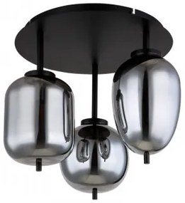 Plafoniera moderna 3 becuri E14 Blacky 15345-3D Globo