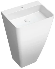 Lavoar freestanding Omnires Parma M+ dreptunghiular alb  55 cm