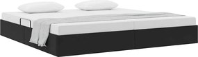 vidaXL Pat cu storage cu headboard Negru 200 x 200 cm Catifea