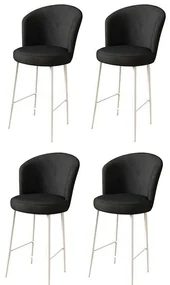 Set de scaune de bar Alte Black and White, 4 buc., 4 buc