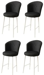 Set de scaune de bar Alte Black and White, 4 buc., 4 buc