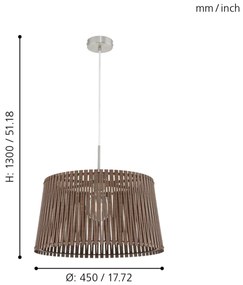 Eglo 96199 - Lustra SENDERO 1xE27/60W/230V