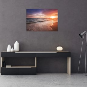 Tablou pe sticlă - Apus de soare în Thailanda (70x50 cm)