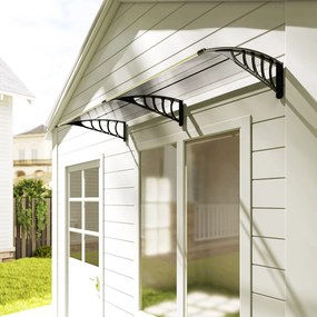 Outsunny Copertina moderna din PP, 200x96x27 cm, negru | Aosom Romania