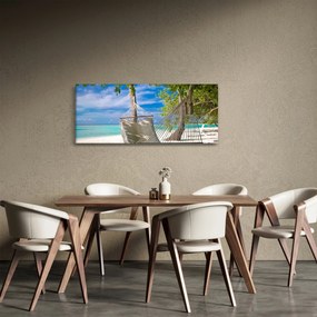 Tablou - Hamac pe plajă (120x50 cm)