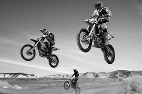 Tablou pentru motocicliști în alb-negru