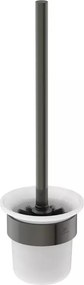 Perie WC Ideal Standard Atelier Conca design rotund gri Magnetic Grey