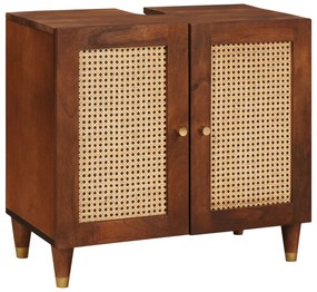 vidaXL Dulap de chiuvetă cu raft Maro 62 x 33 x 58 cm Lemn compozit