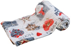 Patura din microplus Culoare gri, SWEET HOME 150x200 cm
