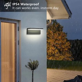 Brilagi - Aplică de perete LED TESSI LED/10W/230V antracit IP54