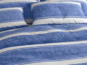 Lenjerie de pat din bumbac Renforce BLUE LINE albastru Dimensiune lenjerie de pat: 70 x 90 cm | 140 x 200 cm