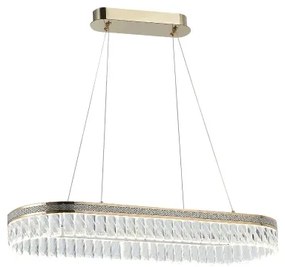 Candelabru LED din cristal dimabil suspendat pe cablu THALIA LED/50W/230V 3000-6000K + telecomandă