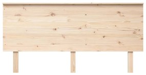 Tablie de pat, 164x6x82,5 cm, lemn masiv de pin 1, Maro, 164 x 6 x 82.5 cm