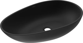 Mexen Nora lavoar pe blat din conglomerat 60 x 36 cm, negru - 23056071