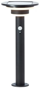 Lampă LED solară cu senzor Brilliant GARVINA LED/3W/3,7V 45 cm IP44 negru