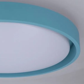 Brilagi-LED Plafonieră LED dimabilă MATTEO, 48 W, 230 V, 3000-6500K, Ø 41 cm, turcoaz + telecomandă