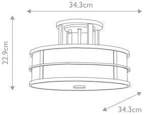 Lustră aplicată Feiss FE-FUSION-SF-PNBR FUSION 3xE27/40W/230V