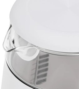 Cana electrica Adler AD 1305, 1850/2200 W, 1,7 l, Control tactil, Afisaj LCD color, 5 setari temperatură 40-100°C, Filtru antidecantare, Alb