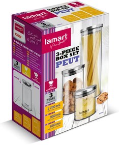 Set de recipiente Lamart LT6025 cu 3 buc.Peut