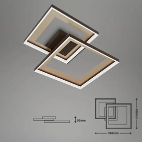 Briloner 3567-017 -LED plafonieră cu dimmer LED/25W/230V 3000-6500K 56,8x48cm+telecomandă