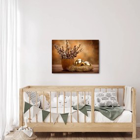 Tablou cu ou și pisicuțe (70x50 cm)
